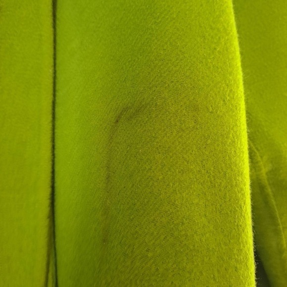 Per se lime green wool  jacket /scarf Large - Picture 4 of 6